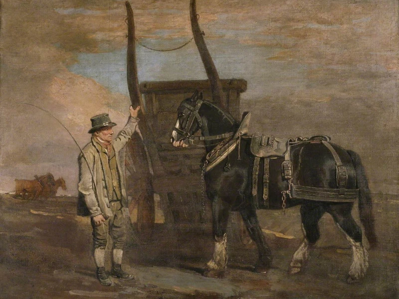 1768-Benjamin Marshall - Un contadino con un cavallo e un carro - National Trust